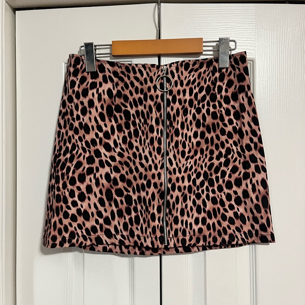 Motel Cheetah Print Mini Skirt